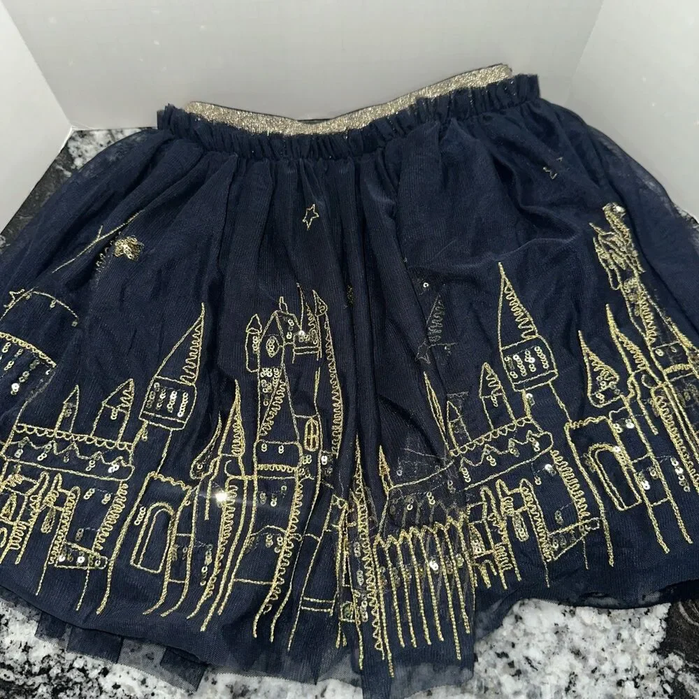 Mini Boden Hogwarts Embroidered Skirt Harry Potter Collection 4 5 New with Tags